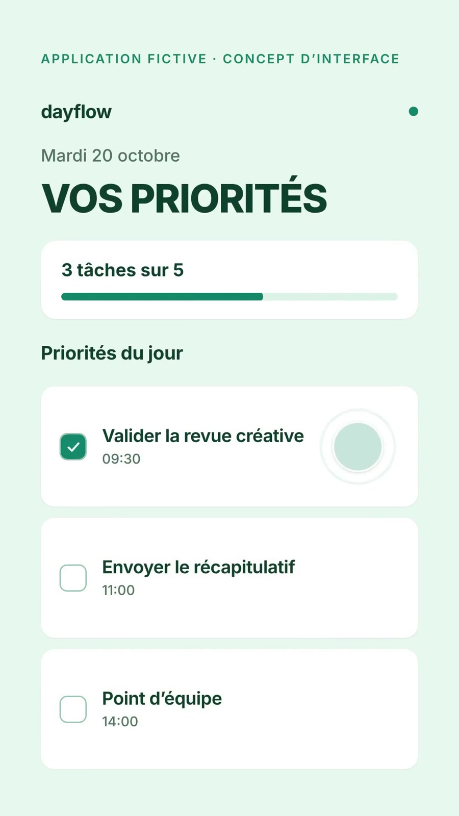 Pochette du projet P11 — dayflow — Une journée plus claire